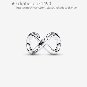 Pandora Forever & Always Infinity Charm|Pendant